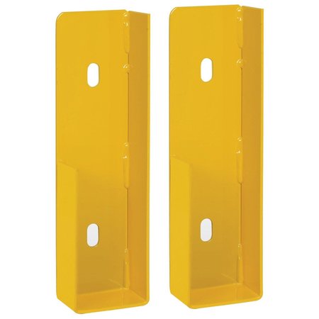 GLOBAL INDUSTRIAL Bracket Kit in Pair for Drop-In Style, Steel, Yellow 436733